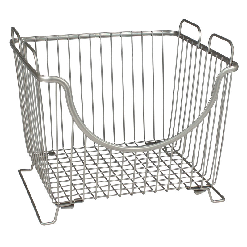 Rebrilliant Stackable Pantry Metal Basket & Reviews Wayfair
